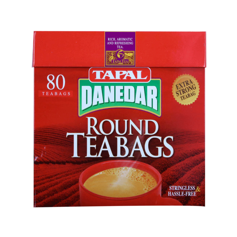 TAPAL TEA BAGS DANEDAR ROUND 80`S